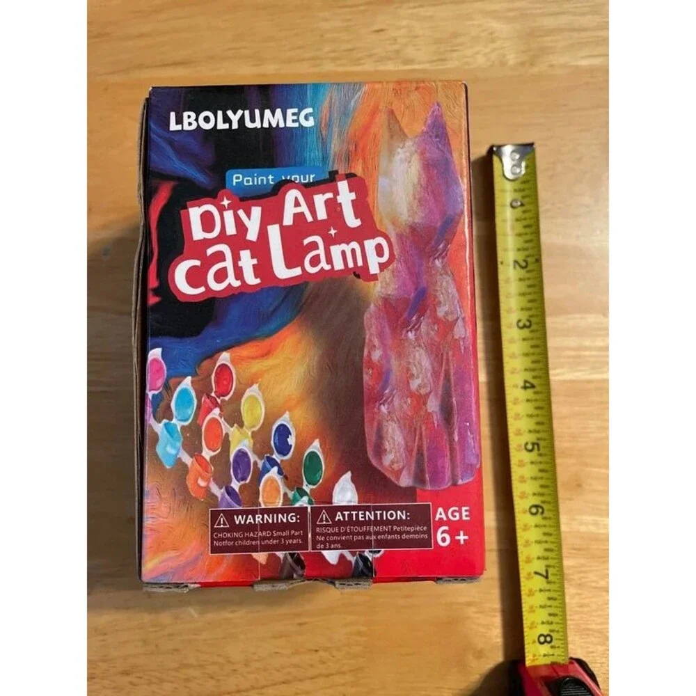 DIY Art Cat Lamp arts crafts